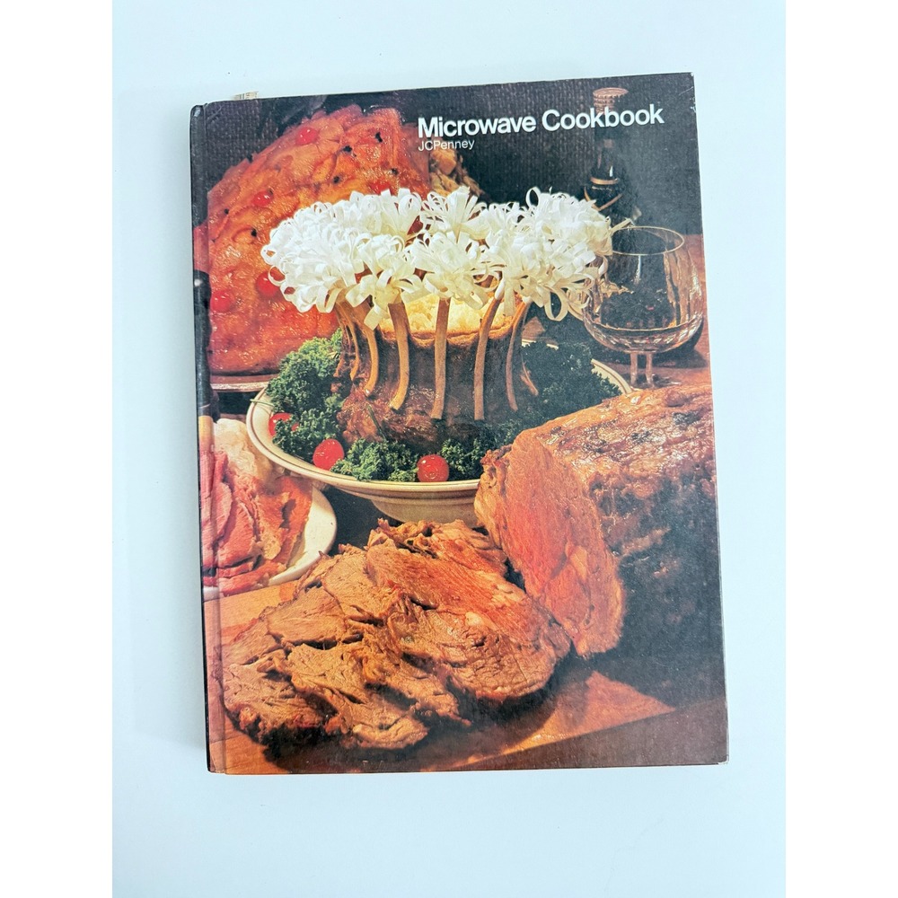 Vintage JCPenney Microwave Cookbook Hardcover Retro 1980s Recipe Book 1001-4819